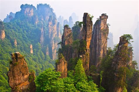 西峰國家森林公園，古老的樹木和奇特的自然景觀！